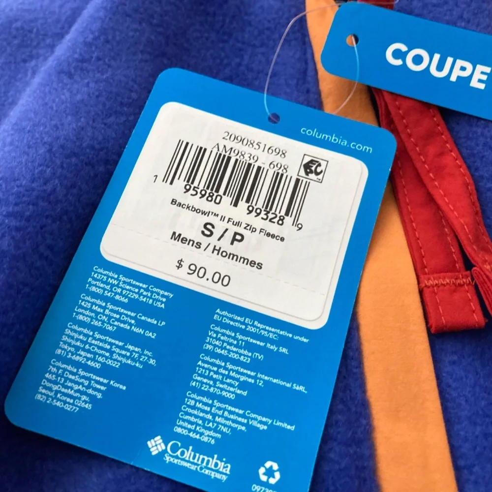 NWT Columbia Backbowl II Fleece - Small - Picture 3 of 6